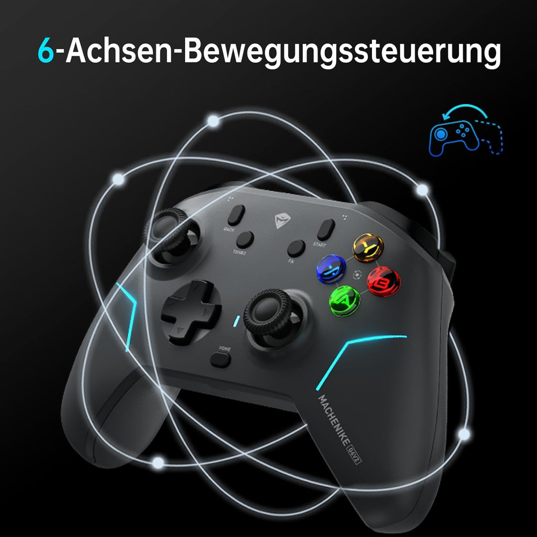 Machenike G6V2 Controller PC, Gamepad PC, 2 HD-Schwingspulenmotoren, einstellbar GuliKit TMR-Joystic