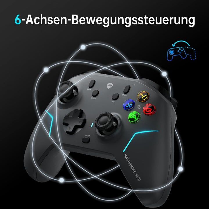 Machenike G6V2 Controller PC, Gamepad PC, 2 HD-Schwingspulenmotoren, einstellbar GuliKit TMR-Joystic