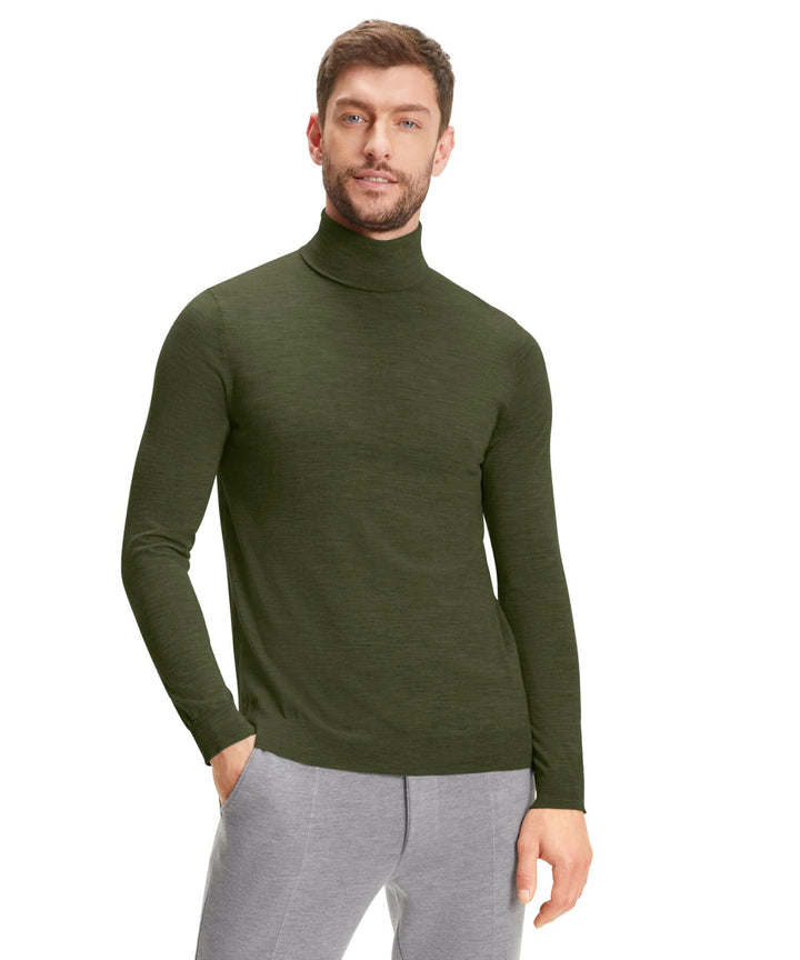 FALKE Herren Basic Roll Neck Rollkragen Pullover elegant klassisch für Business und Freizeit mit Rol