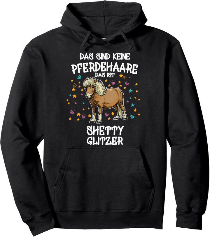 Shetty Glitzer Pferd Reiten Geschenk Shetlandpony Pony Pullover Hoodie