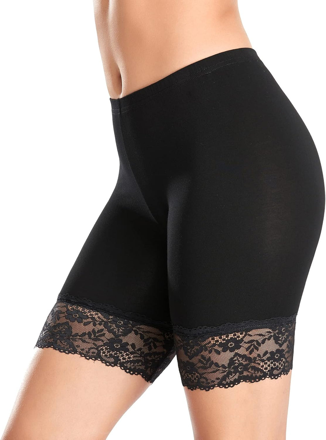 YARRCO Damen Unterhose Spitze Unter Rock Kurze Hose Unter Kleid Radlerhose Slipshorts Hohe Taille Sh