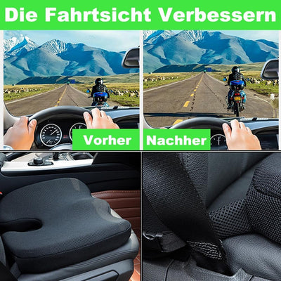 FOUNDCOOL Memory Schaum Orthopädisches Sitzkissen Auto, Ergonomisches Autositzkissen Auto Sitzkissen