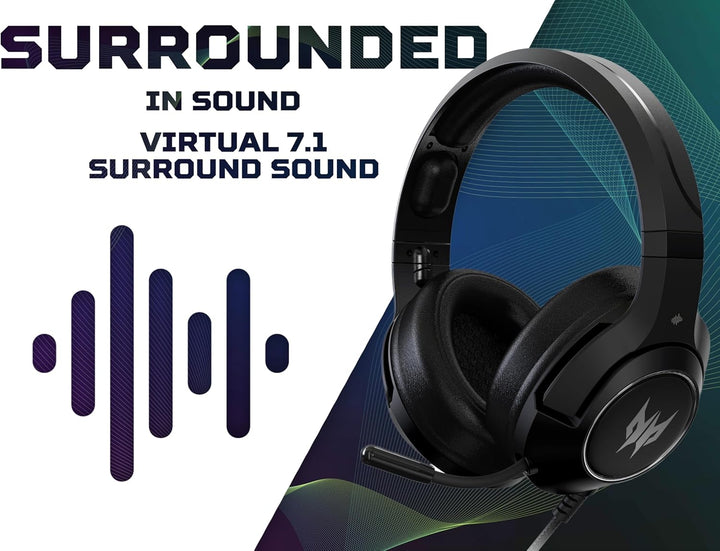 Predator Galea 350 Gaming Headset (TrueHarmony Soundscape-Technologie, 7.1 Virtual Sound, omnidirekt