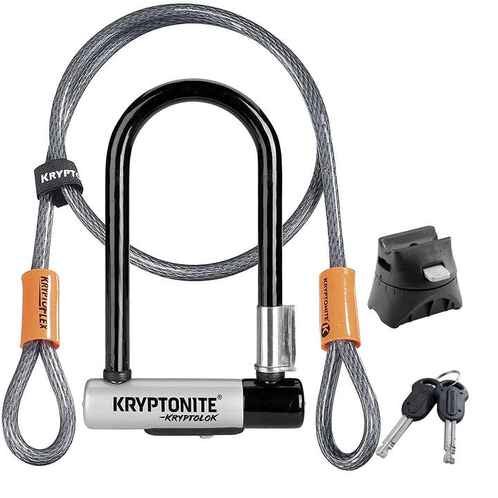 Kryptonite 3500393 Fahrradschloss, Silver, 120 cm Schwarz, Schwarz