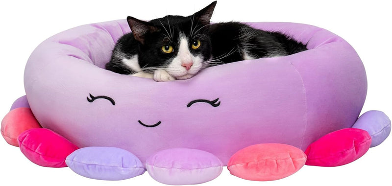 Squishmallows JPT0087 - Beula der Oktopus Tierbett 60 cm, offizielles Jazwares Plüsch, superweiches