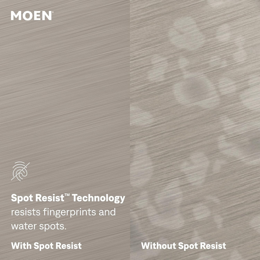 Moen Sleek 7864SRS Küchenspüle mit einem Griff, hoher Lichtbogen, ausziehbarer Wasserhahn mit Power-