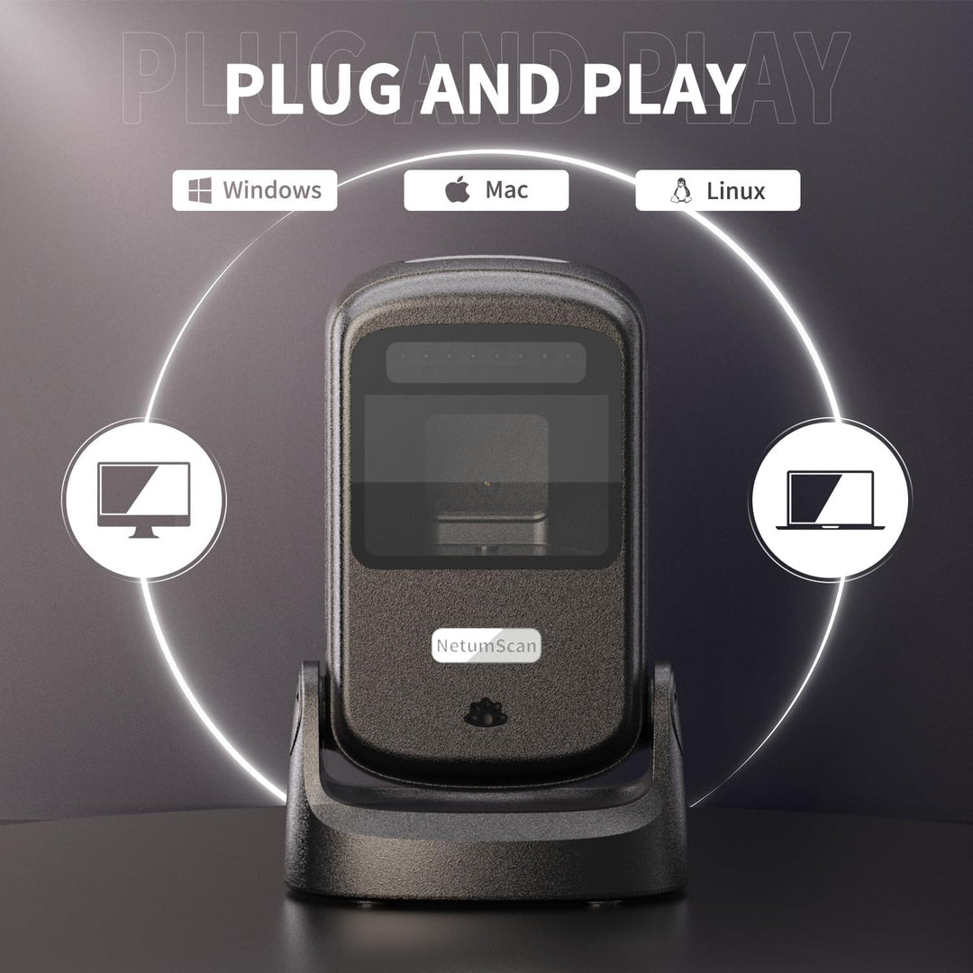 NetumScan Omnidirektionaler USB-Techniker für Supermärkte und Lager, kompatibel mit Windows/Mac/Linu