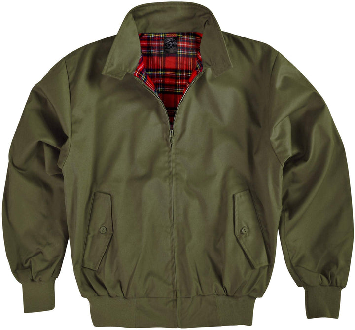 Original GearUp® Harrington Jacke English Style in 12 verschiedenen Designs wählbar L Oliv, L Oliv