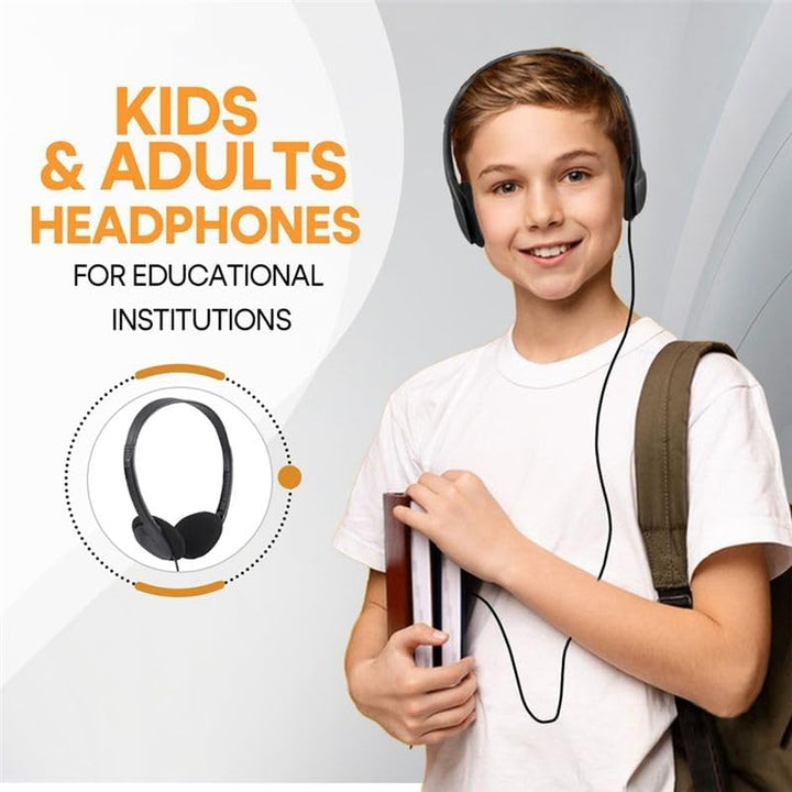 20 Pack Kabelgebundene Kopfhörer für Klassenzimmer, On-Ear Kopfhörer, Klarer Klang, Stereo Headset 3