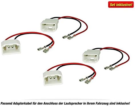 Mediadox Front/Heck 16,5cm/165mm Auto Lautsprecher/Boxen/Speaker Komplett-Set von Rckford Fsgate kom