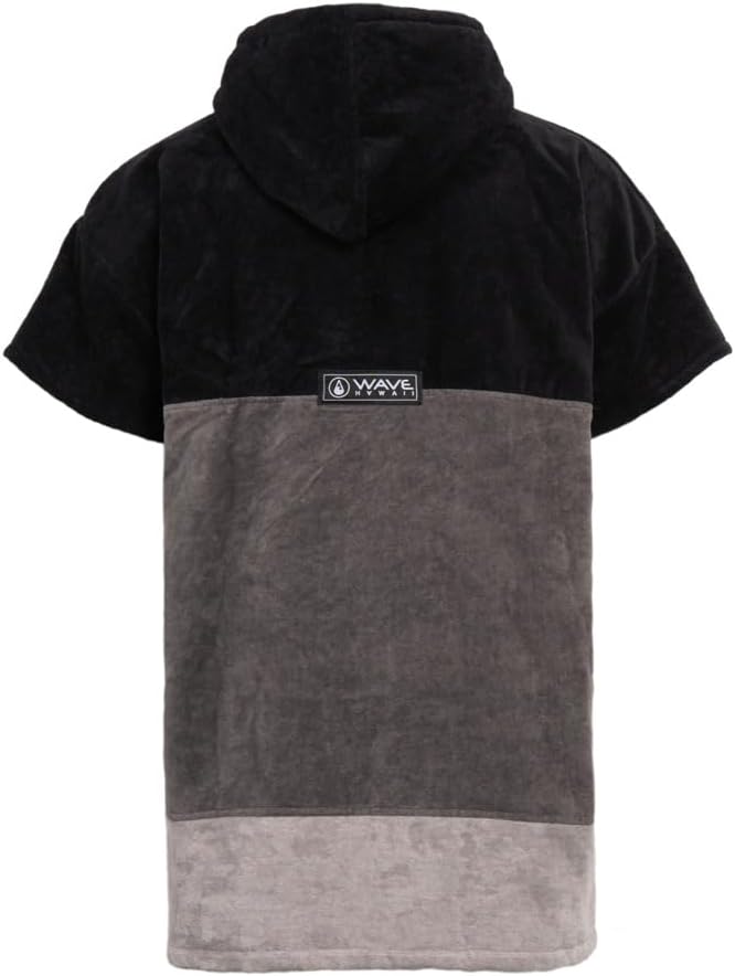 WAVE HAWAII Bade-Poncho Damen & Herren, Grösse S, 145-175cm, 100% Baumwolle Surf-Poncho für Erwachse
