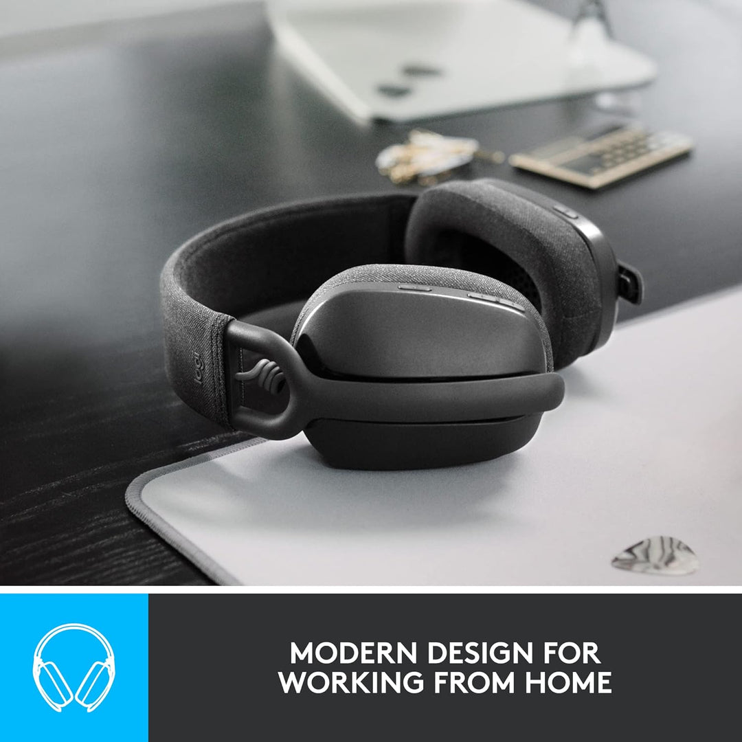 Jabra Evolve2 65 Wireless PC Headset with Charging Stand & Logitech Zone Vibe 100 Leichte, kabellose