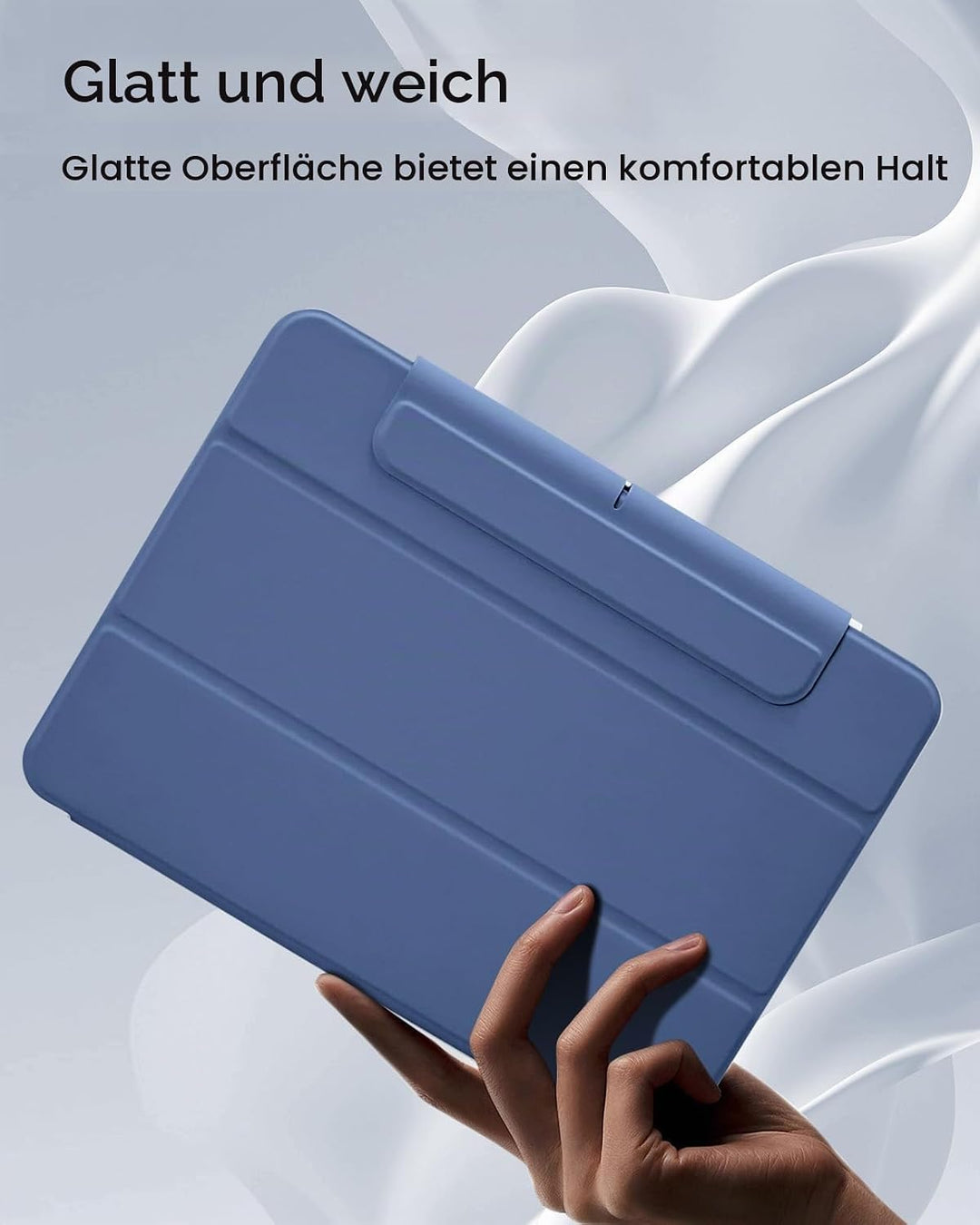ESR für iPad Pro 11 Zoll Hülle (2024) mit Stifthalter, Abnehmbarer Magnetabdeckung, vertikalem Ständ