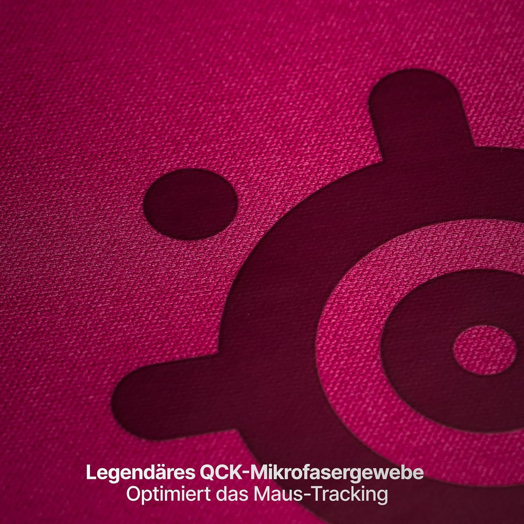SteelSeries QcK Heavy Gaming Mousepad - Thicker, Non-Slip Silicone Rubber Base, Peak Tracking, Optim