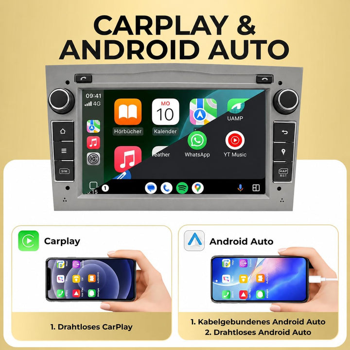 M.I.C. AO7 Android 12 Autoradio mit navi Qualcomm 665 4G+64G Ersatz für Opel Antara Astra h Combo Co