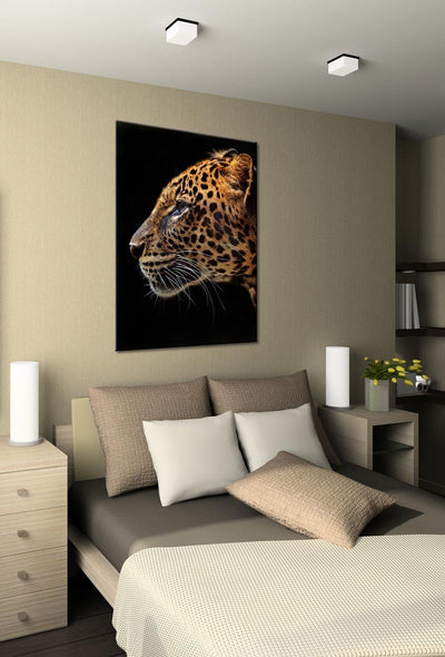 PICANOVA – Leopard 100x75cm – Premium Leinwanddruck – Kunstdruck Auf 2cm Holz-Keilrahmen Für Schlaf-