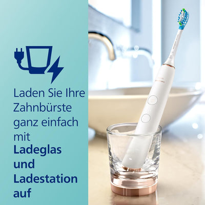 Philips Sonicare DiamondClean 9000 Elektrische Zahnbürste Doppelpack - 2 Schallzahnbürsten, 1x Ladeg