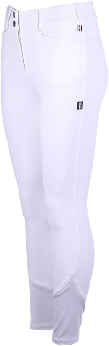 Kingsland Damen Reithose Silikon Vollbesatz KLKadi E-Tec schwarz 34 Weiss, 34 Weiss