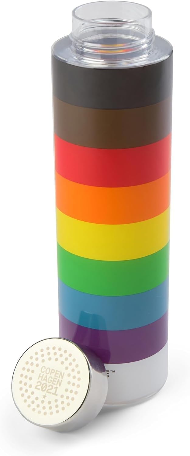 Copenhagen Design PANTONE Trinkflasche Tritan, mit Schraubverschluss, 500ml, PRIDE