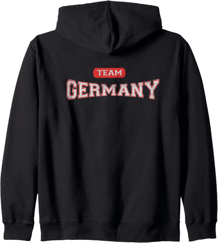 Classic German TEAM Germany Distressed Kapuzenjacke