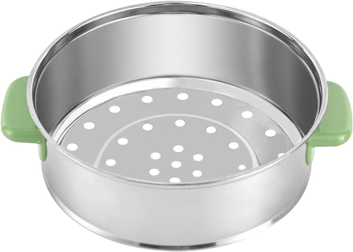 Elektrische Hot Pot und Dampfgarer,1.7L Tragbare Mini Antihaft Multikocher, Schneller Ramen Kocher,