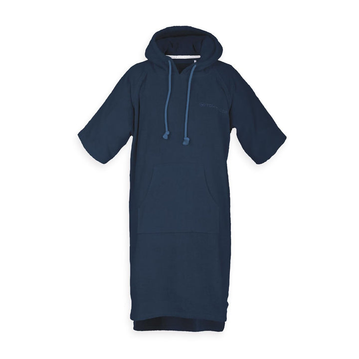TOM TAILOR Surf Poncho für Damen und Herren, L-XL, 100% Baumwolle/ Frottier, Badeponcho mit Kapuze,