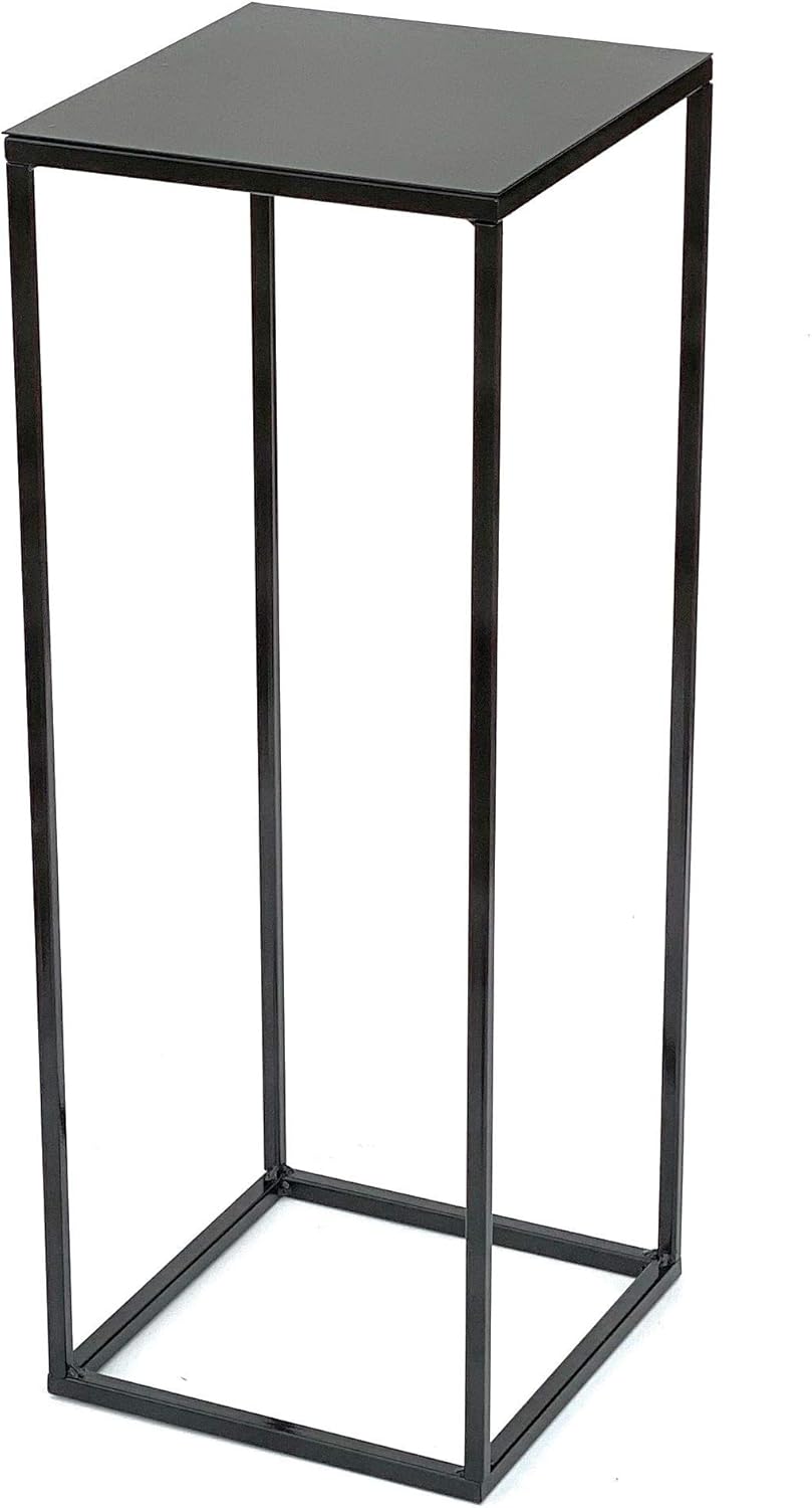 DanDiBo 2x Blumenhocker Metall Schwarz Eckig 62,5 cm Blumenständer Beistelltisch 434 Blumensäule Mod