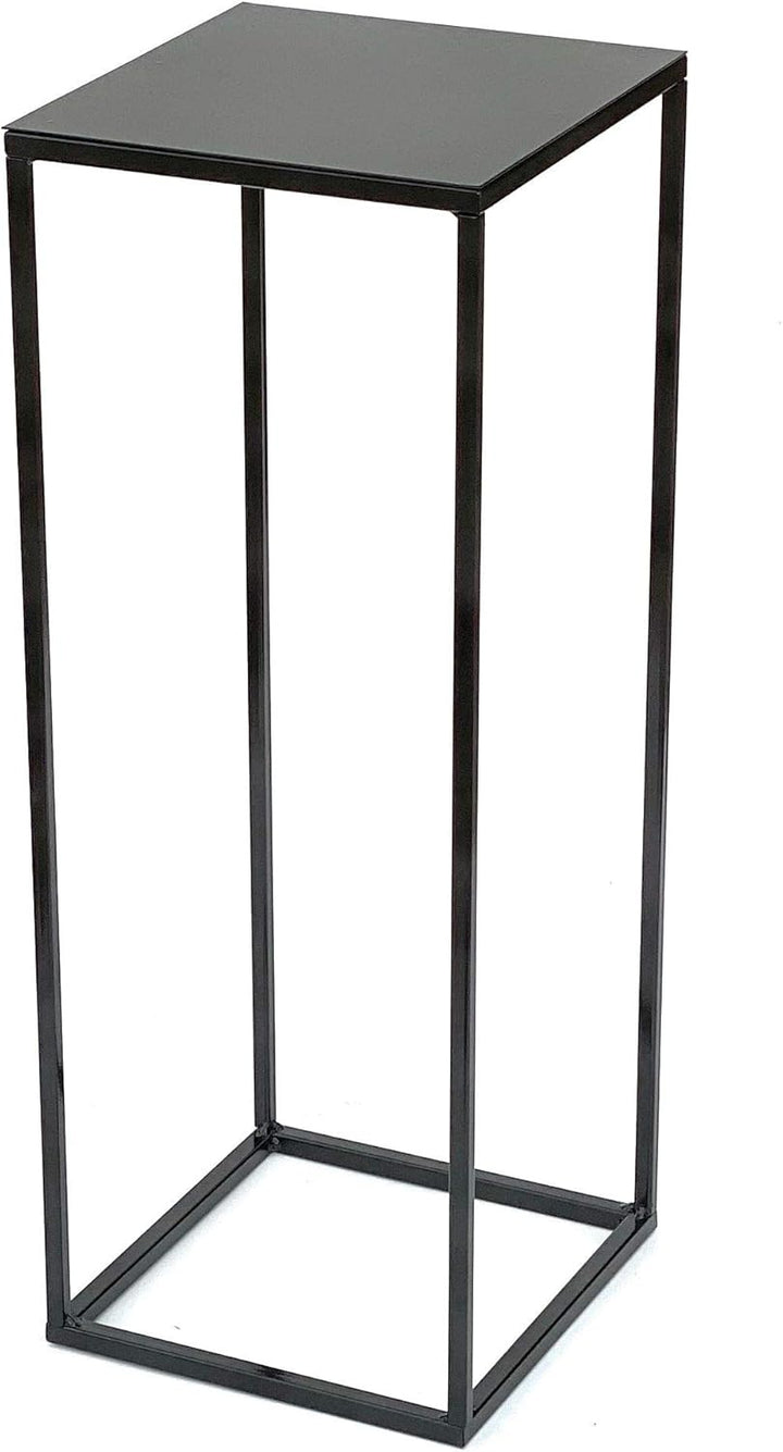 DanDiBo 2x Blumenhocker Metall Schwarz Eckig 62,5 cm Blumenständer Beistelltisch 434 Blumensäule Mod