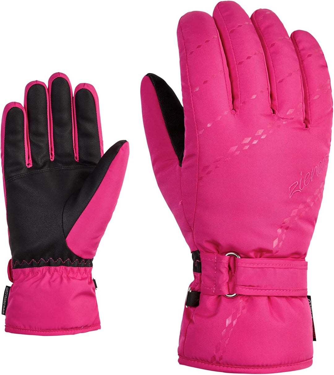 Ziener Damen Korva Ski-Handschuhe/Wintersport | warm, atmungsaktiv 7 pop pink, 7 pop pink