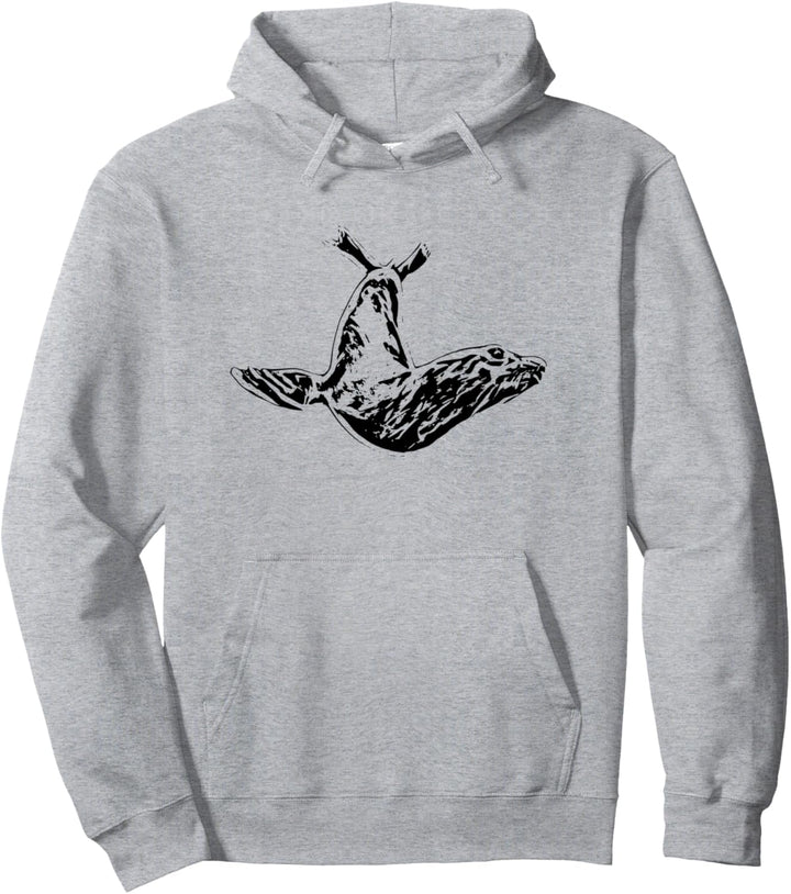 Seerobben Motiv Seehunde Seelöwen Tiermotiv Design Robben Pullover Hoodie
