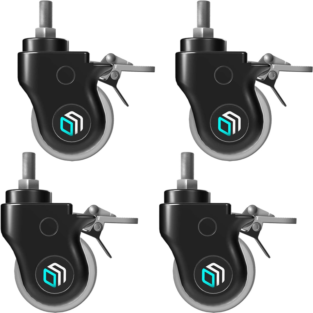 ONKRON Designer TV Ständer Räder ⌀75 mm für Mobile TV Ständer TS1551, TS1552, TS1881, TS2771 mit ela