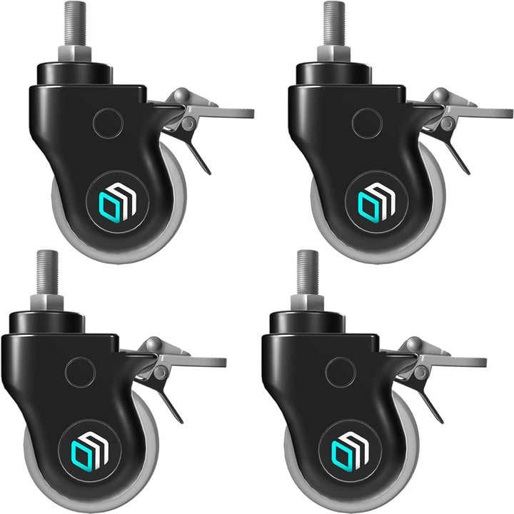 ONKRON Designer TV Ständer Räder ⌀75 mm für Mobile TV Ständer TS1551, TS1552, TS1881, TS2771 mit ela