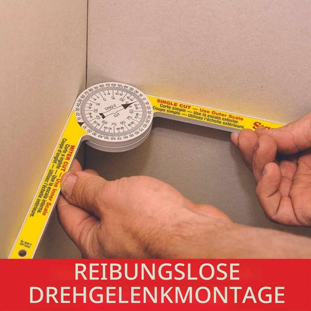 Starrett 505P-7 Gehrungssäge Winkelmesser 17,8 Cm, Gelb und Weiss, 17,8 Cm, Gelb und Weiss