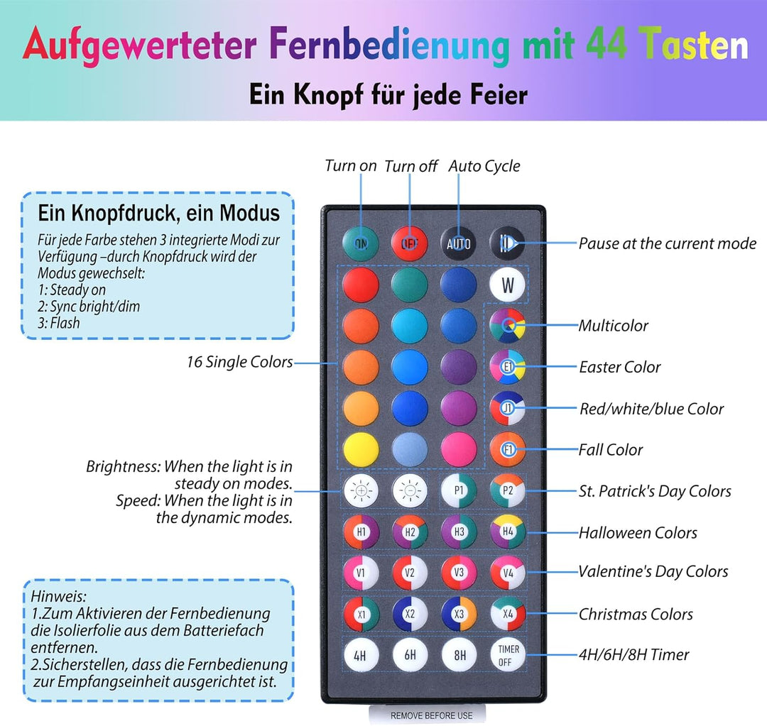 Regenbogen Betthimmel Mädchen mit Schmetterlingen Licht, 34 Farben Himmelbett Vorhänge Farbe wechsel