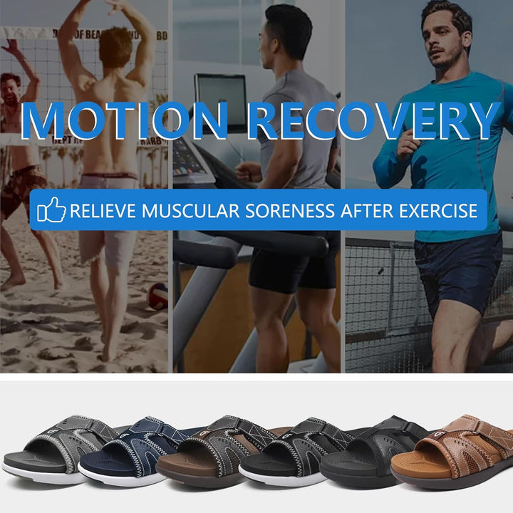 COFACE Herren Sport Recovery Sandalen Plantar Fasciitis weiche Polsterung leichtes Gewicht Bogen Unt