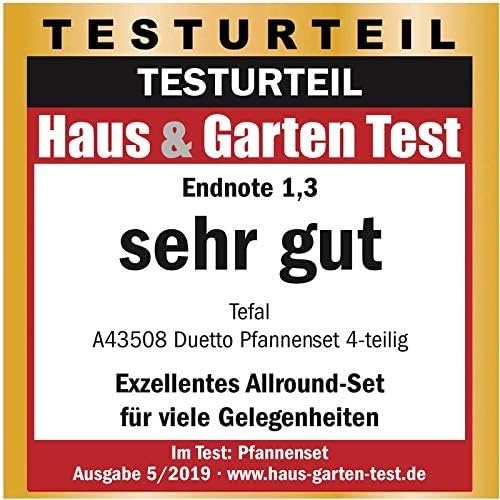 Tefal de-luxe Induktion Pfannenset 5-teilig 20, 24 & 28 cm + Jamie Oliver Glasdeckel 24 cm & 28 cm,