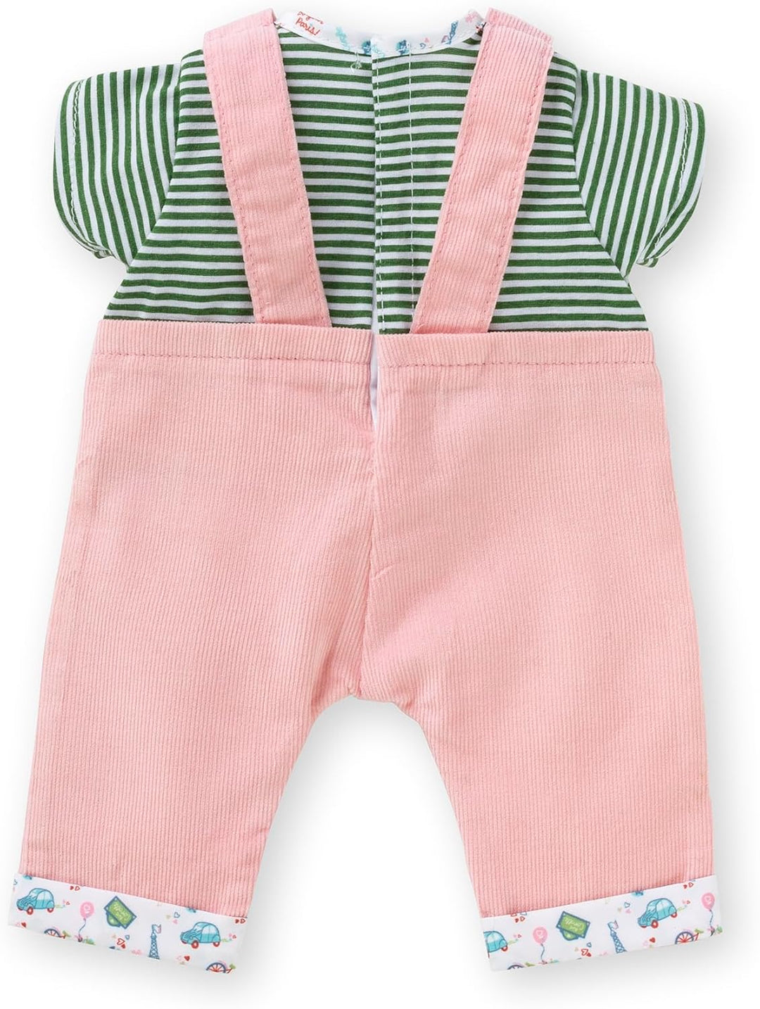 Corolle Mon Grand Poupon Shirt und Latzhose, Paris, für alle 36cm Babypuppen, ab 2 Jahren