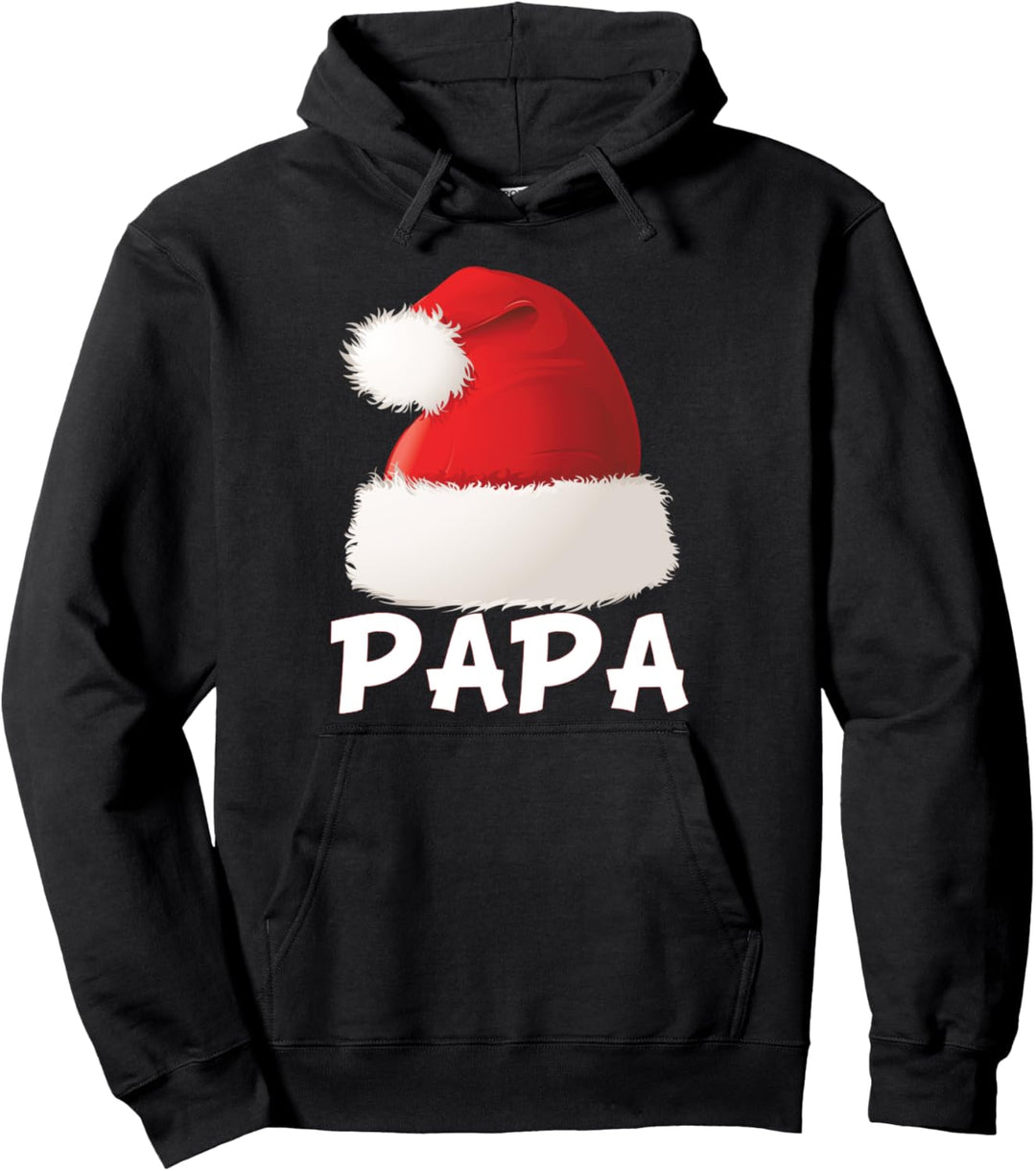 Papa Santa Christmas Family Passender Weihnachtsvater Pullover Hoodie