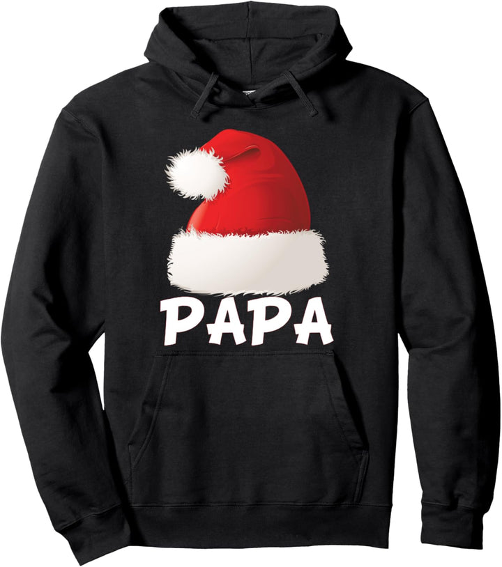 Papa Santa Christmas Family Passender Weihnachtsvater Pullover Hoodie