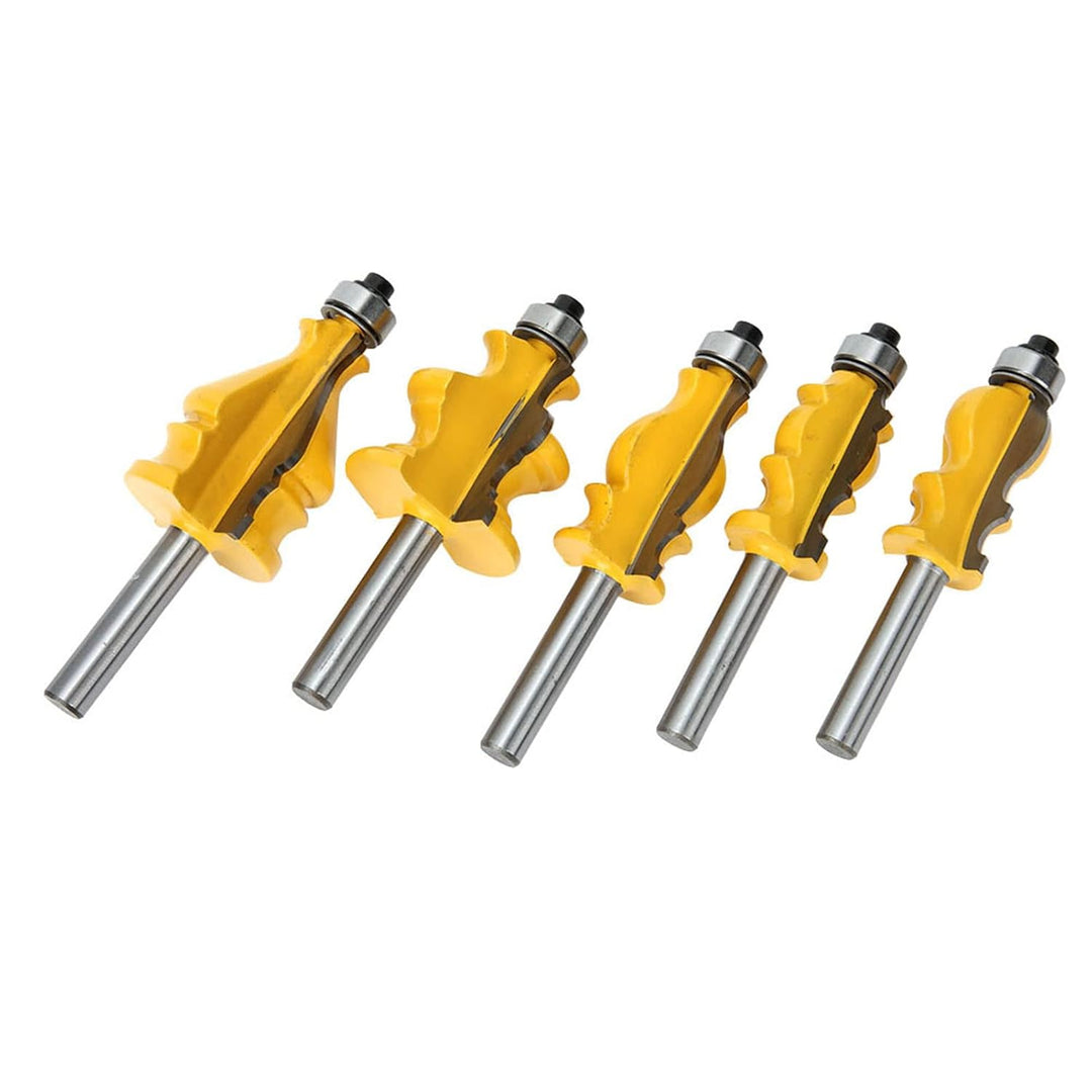 5 Stücke Verleimfräser, 8mm Schaft Oberfräser Lock Miter Router Bit Handlauf Fräser Trimmen