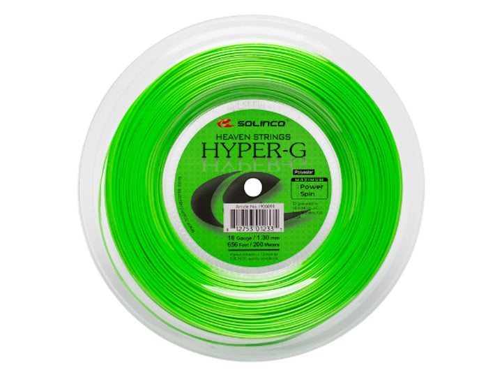 Solinco Hyper-G 200m 1.30mm Grün, 1.30mm Grün
