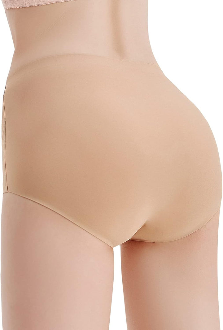FallSweet No Show Slip mit hoher Taille Unterwäsche für Damen Seamless Panties, 5er Pack XL Multi2,