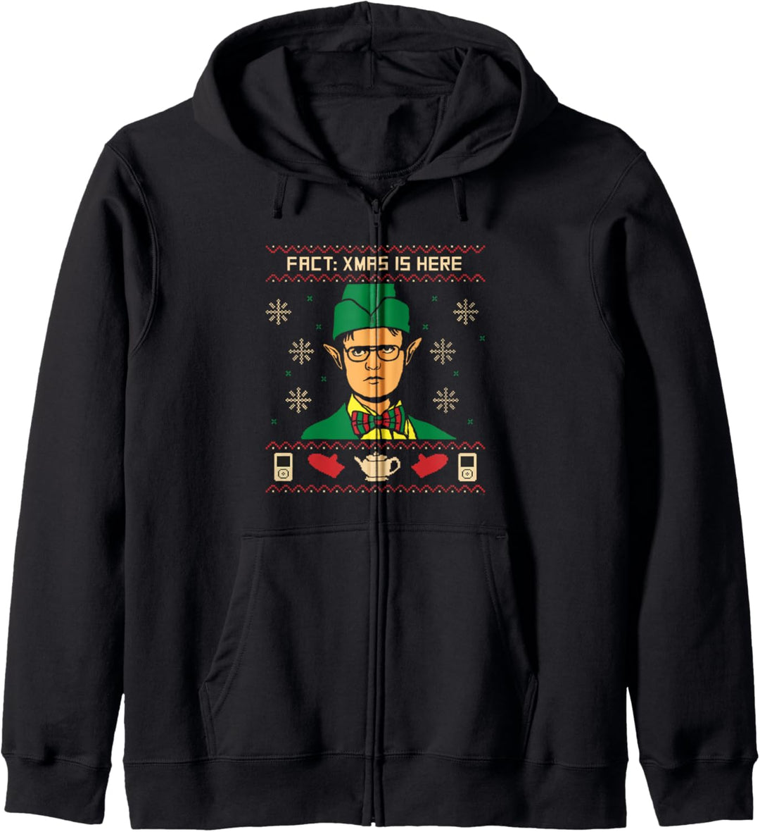 The Office Christmas Fact Kapuzenjacke