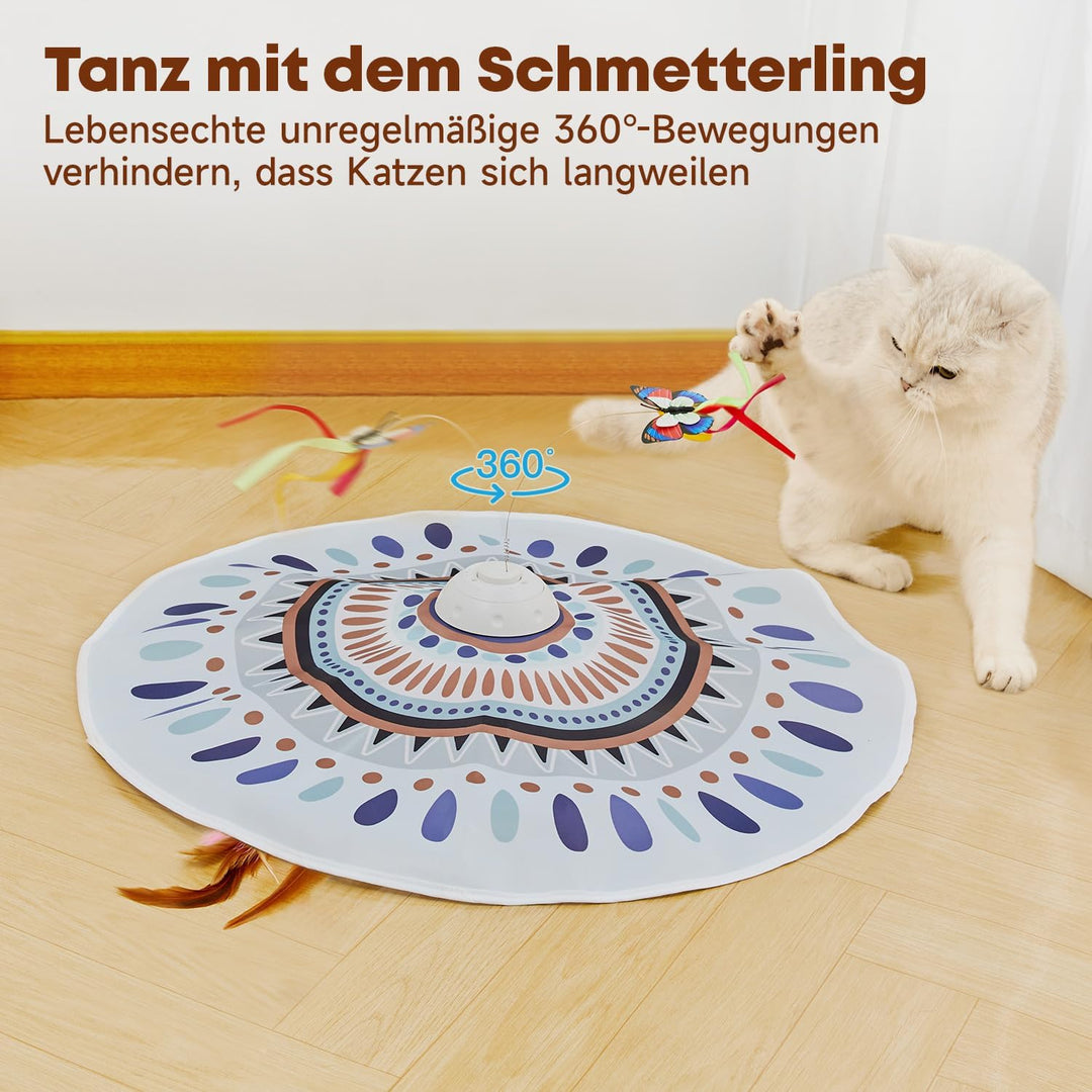 Potaroma Katzenspielzeug Selbstbeschäftigung, wiederaufladbar Elektrisch 3-in-1 Versteckspiel Kätzch