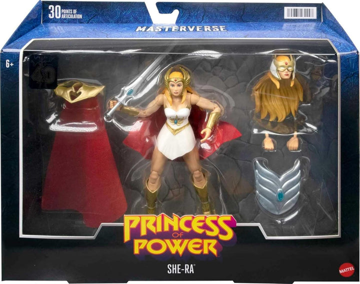 Masters of the Universe HDR61 - Masterverse She Ra Deluxe Action Figur mit Zubehörteilen, ca 18 cm,
