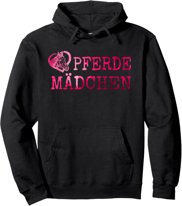 PFERDE Mädchen Damen | Reiterin Reiten PFERD Pullover Hoodie