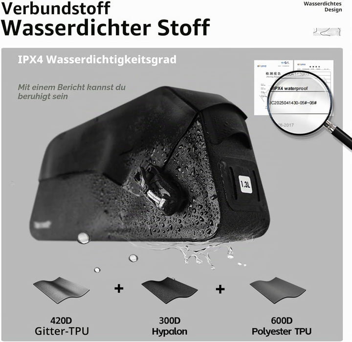 Rhinowalk Magnetische Fahrradrahmentasche 1.5L Fahrradrahmentasche mit Magnetklappe Voll wasserdicht