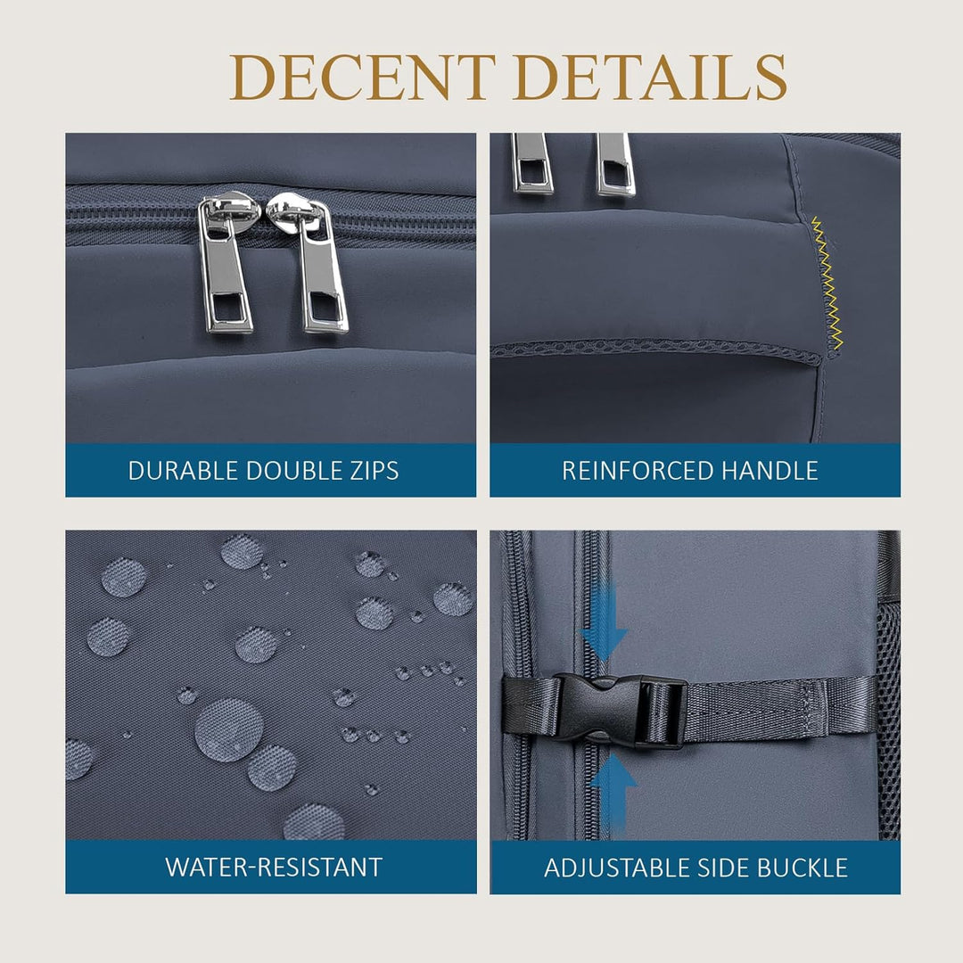 Lossga Handgepäck für Easyjet 45x36x20 Reiserucksack Damen Rucksack Männer Frauen Wanderrucksack Was