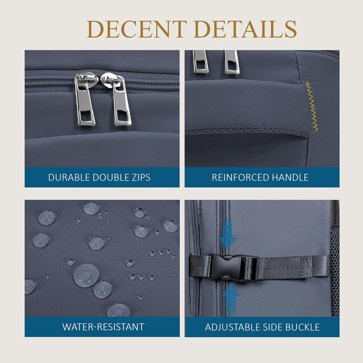 Lossga Handgepäck für Easyjet 45x36x20 Reiserucksack Damen Rucksack Männer Frauen Wanderrucksack Was