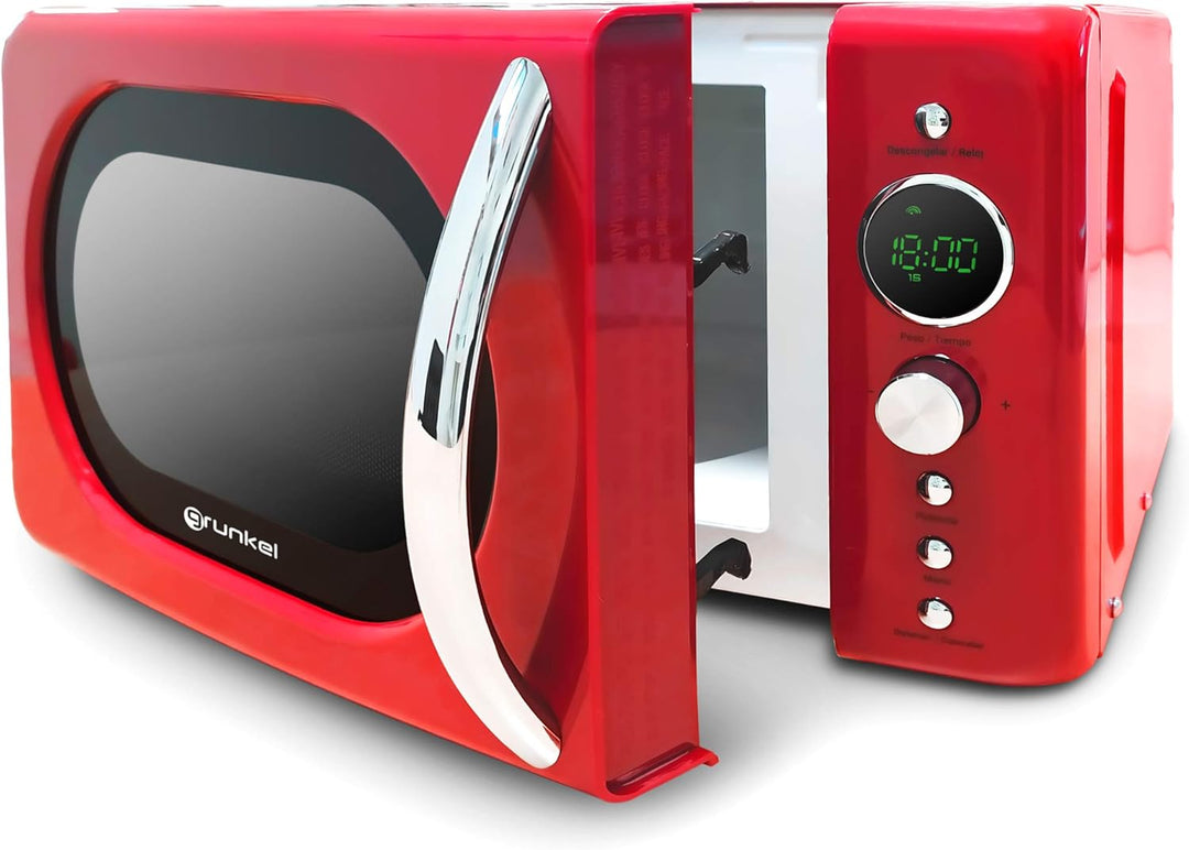 Grunkel MW-DG R - Microwave made of stainless steel Rot, Rot